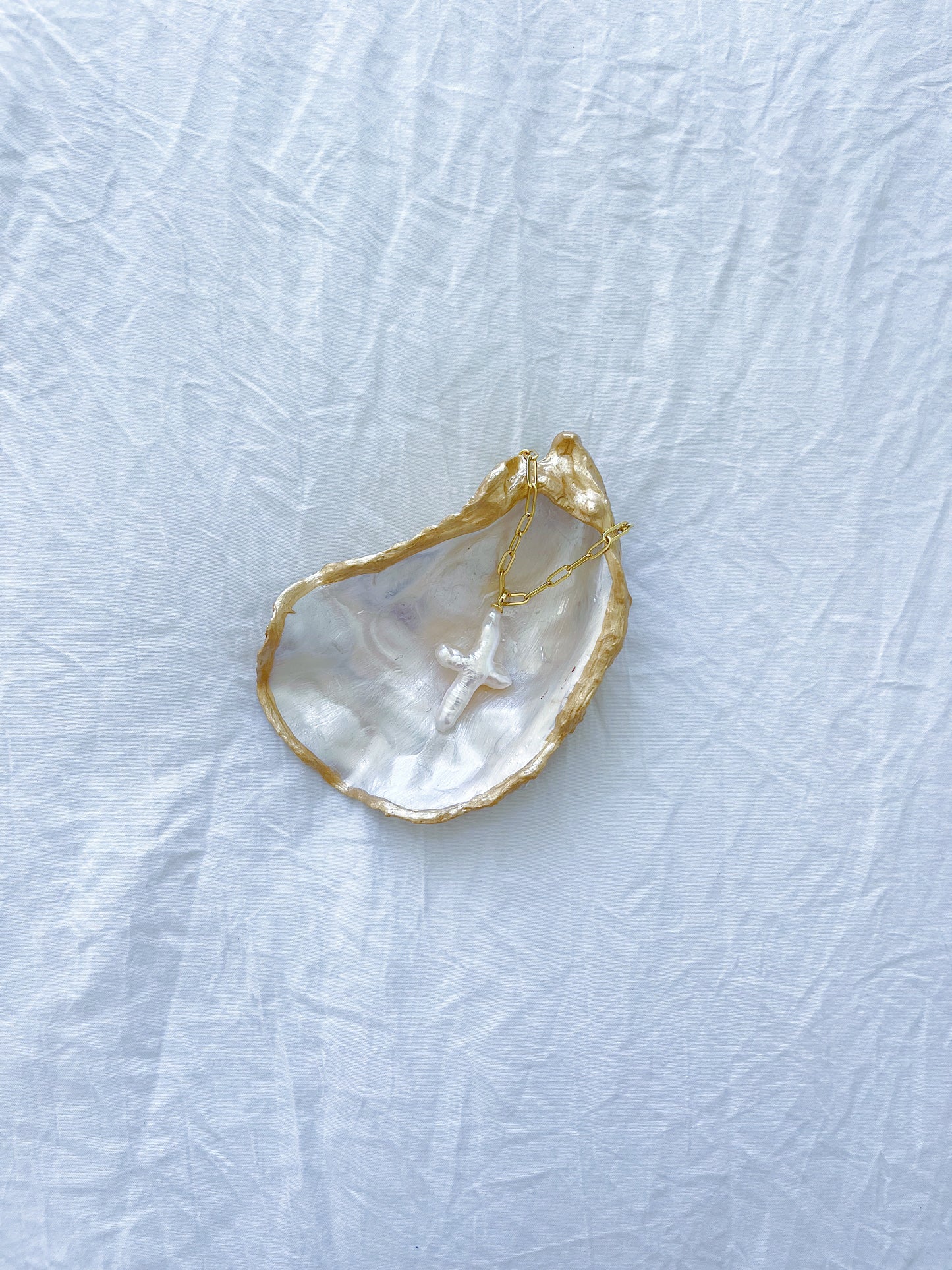 Pearl Cross Necklace